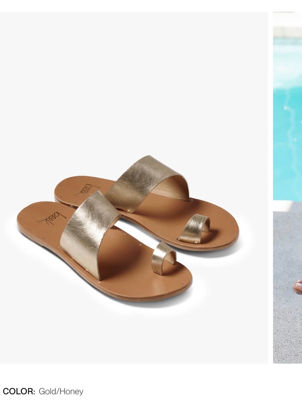 Beeks Finch Toe Loop sandal gold (7)